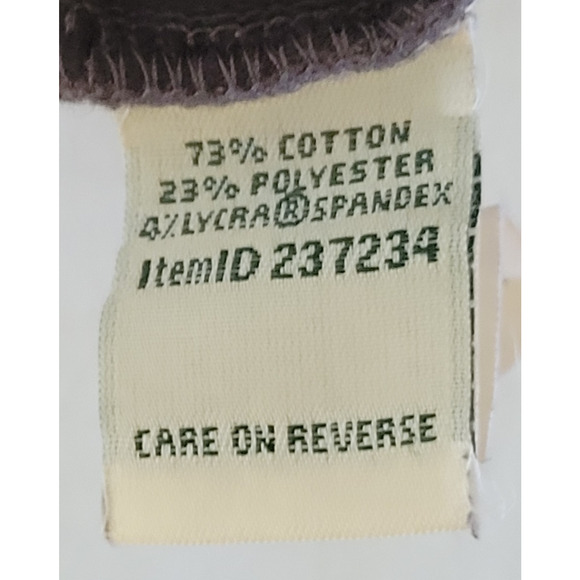 L. L. Bean Perfect Fit Knit Corduray Straight-Leg Dark Gray Stretch Women's Med - Picture 3 of 7